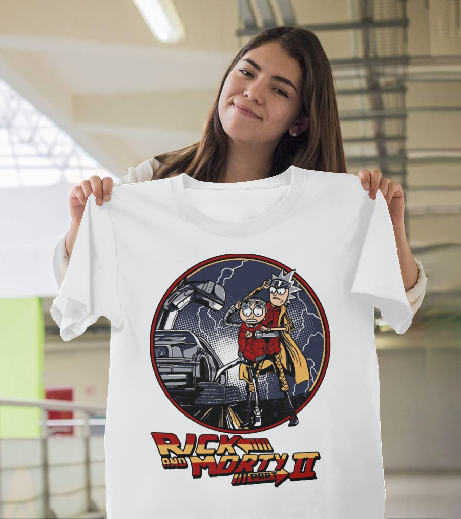 Rick and Morty Part II Back to the Future T-Shirt