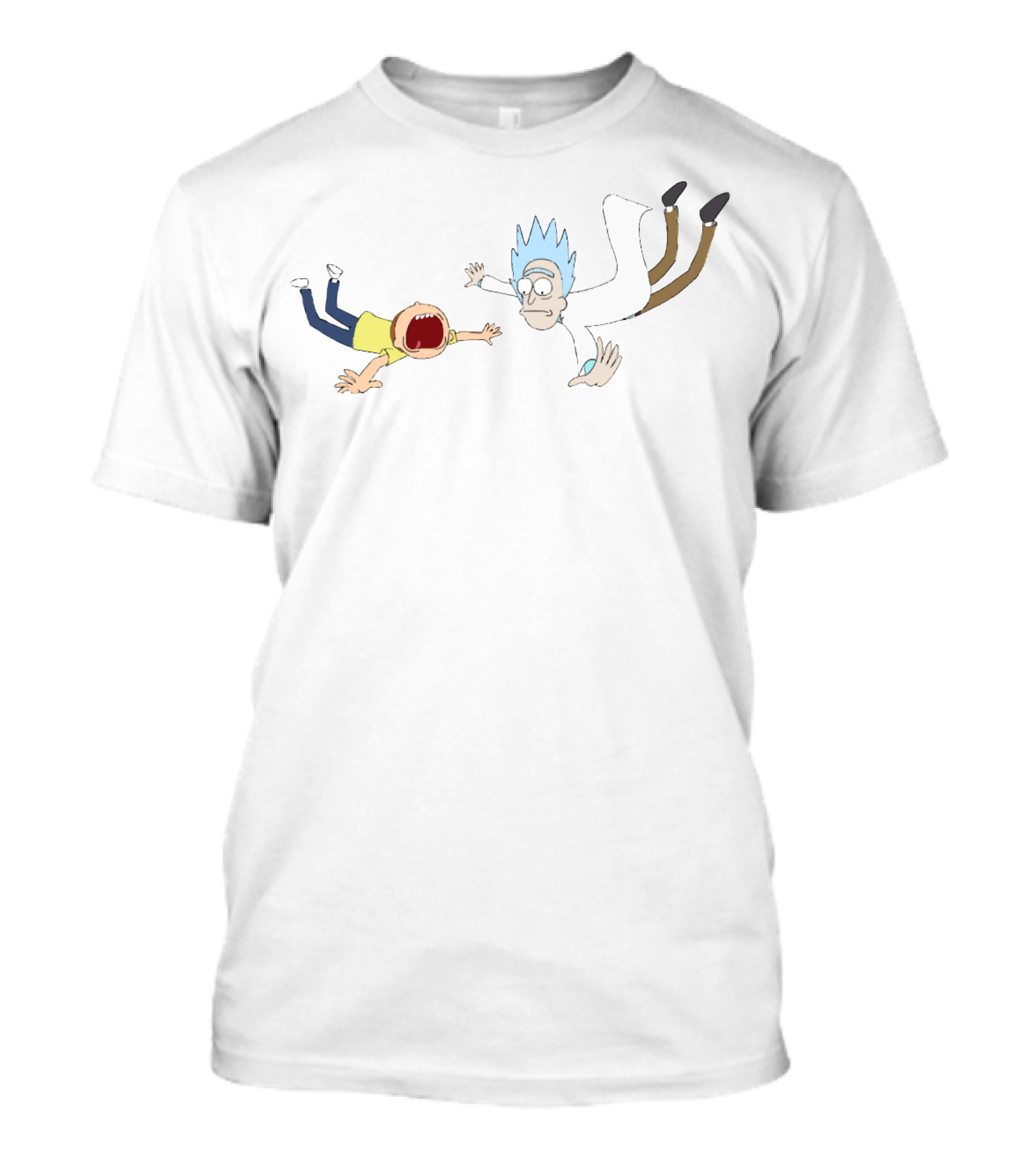 Rick And Morty Falling Adventure T-Shirt