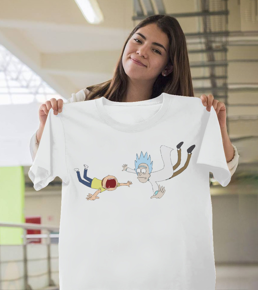 Rick And Morty Falling Adventure T-Shirt