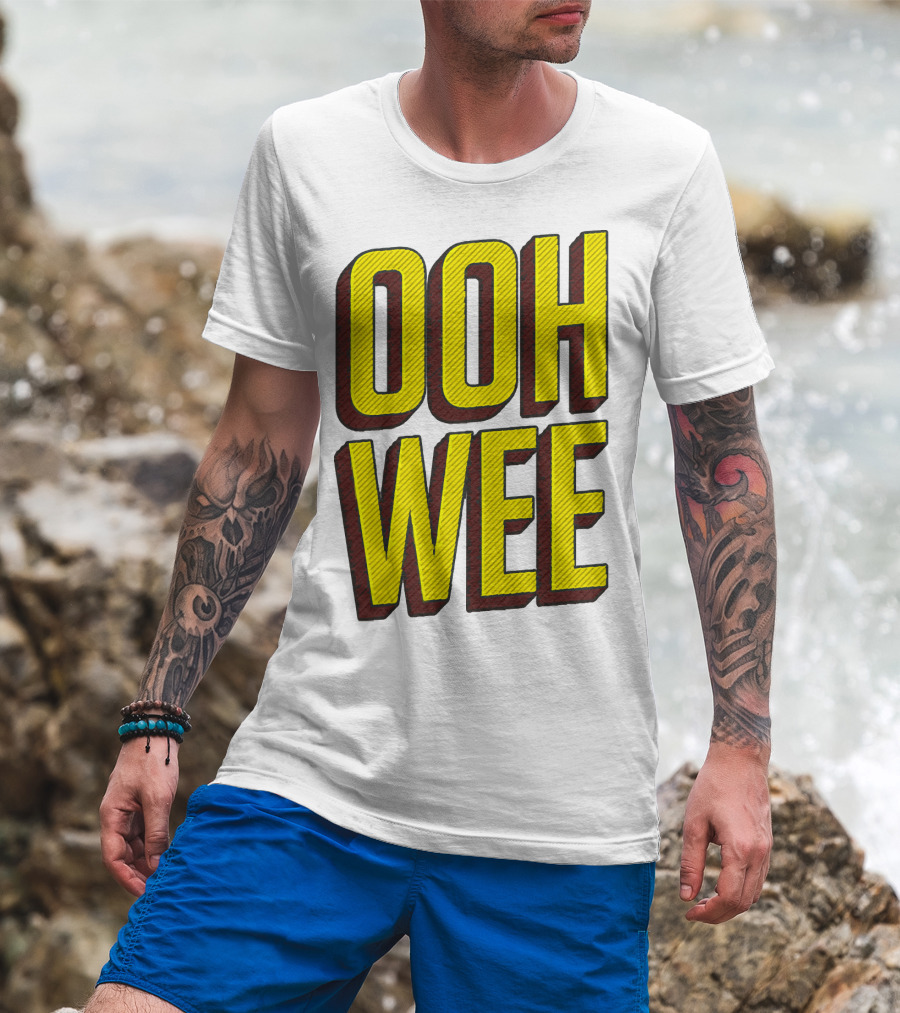 OOH WEE Mr. Poopy Butthole Bold Yellow Comic T-Shirt