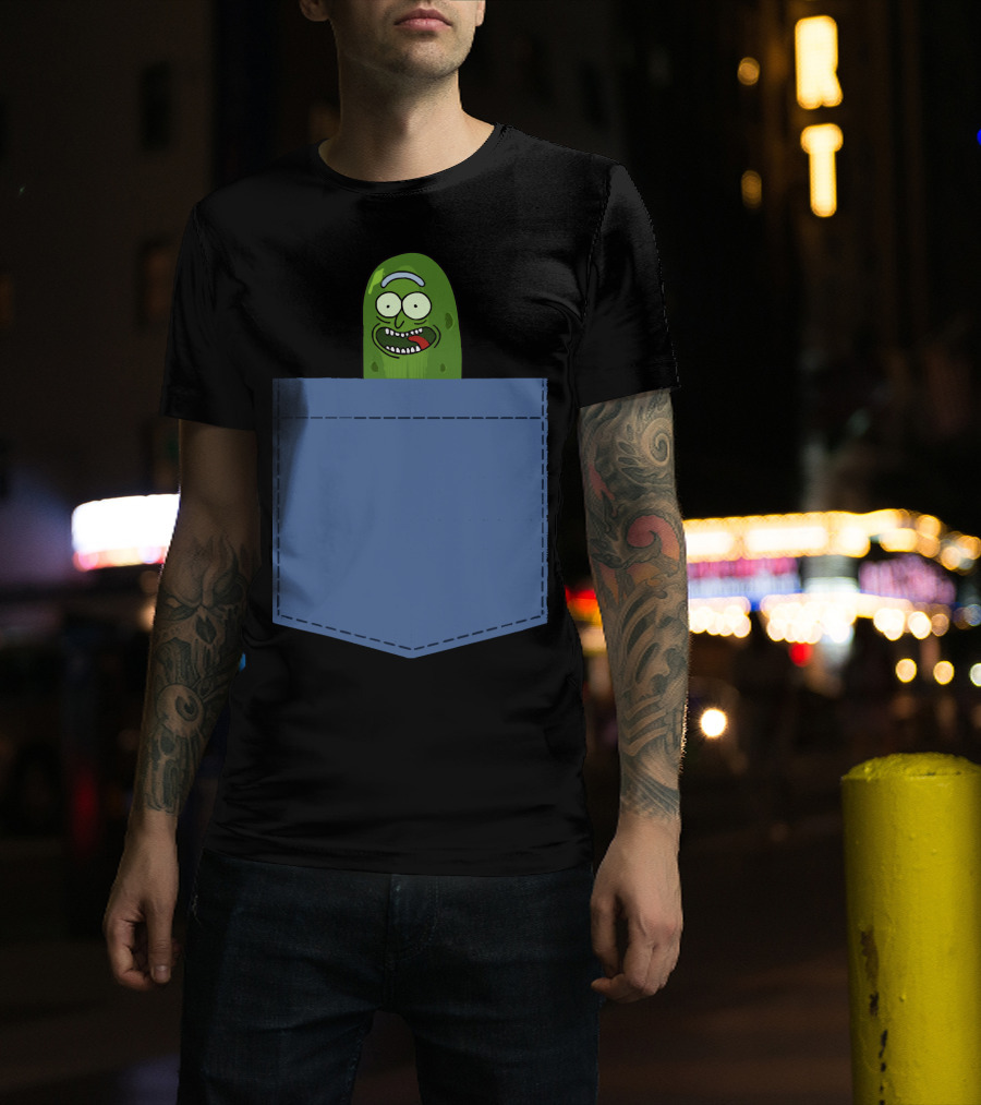 Pickle Rick Pocket Adventure T-Shirt