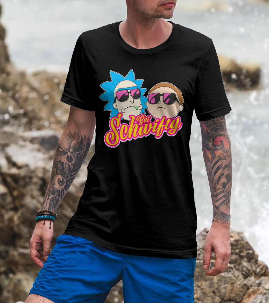 Rick And Morty Get Schwifty Sunglasses Edition T-Shirt