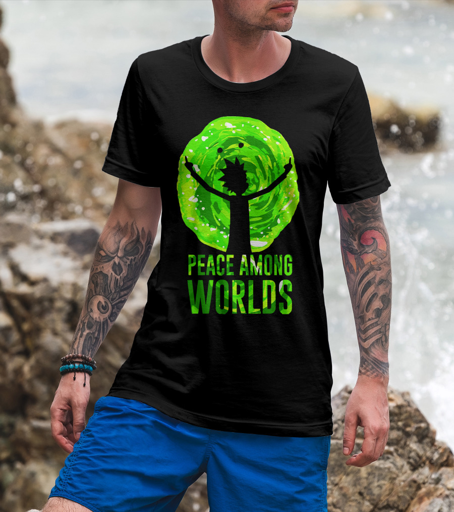 Rick And Morty Peace Among Worlds Portal T-Shirt