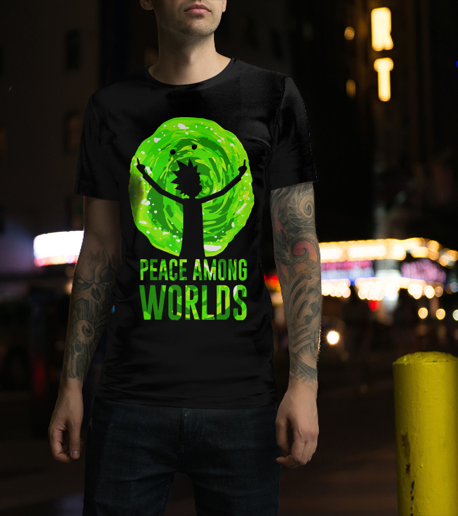 Rick And Morty Peace Among Worlds Portal T-Shirt