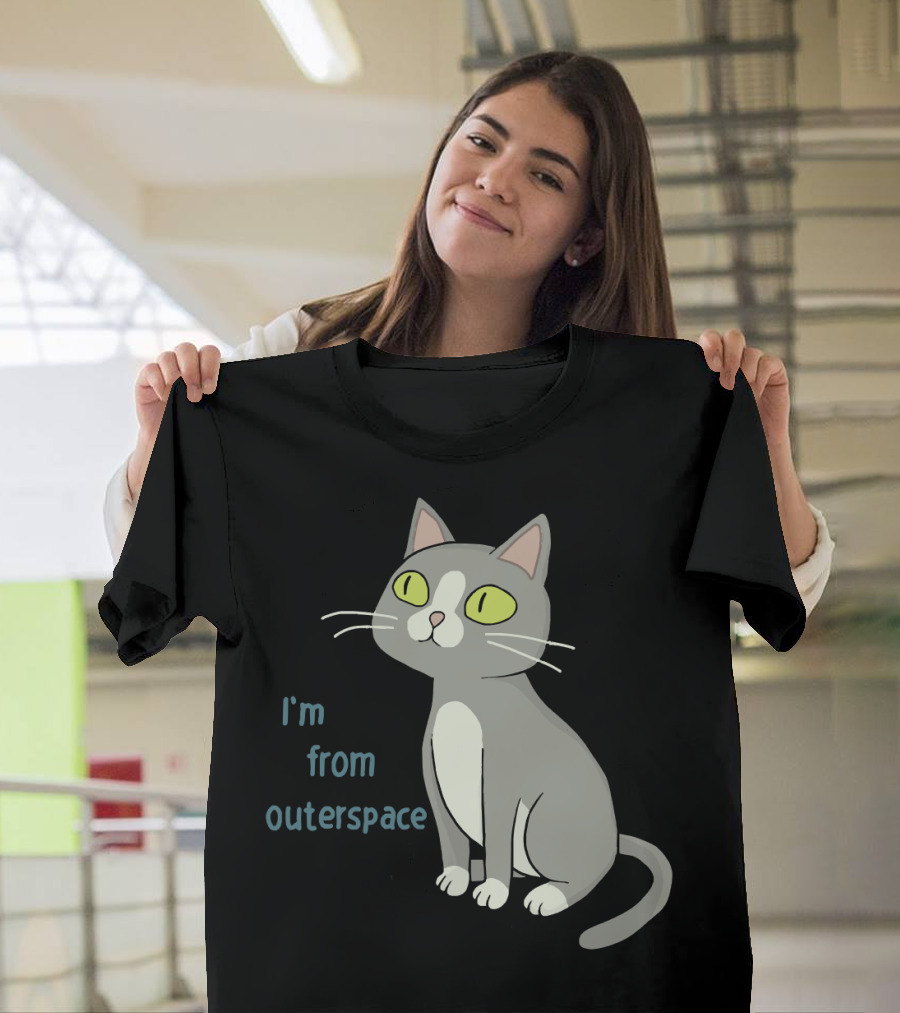 I'm From Outerspace Cat Rick and Morty T-Shirt