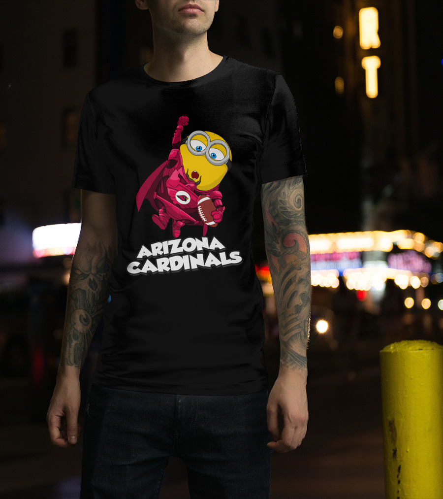 Arizona Cardinals Minion Football Hero T-Shirt