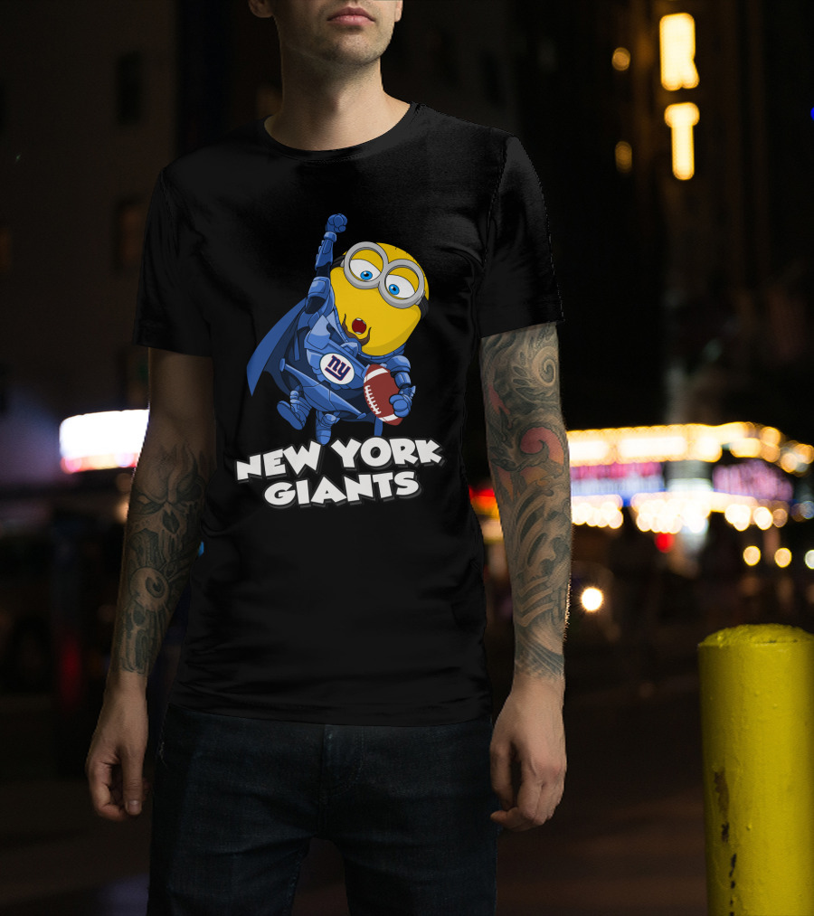 New York Giants Minion Football Superhero T-Shirt