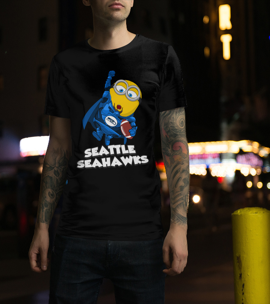 Seattle Seahawks Minion Football Fan T-Shirt