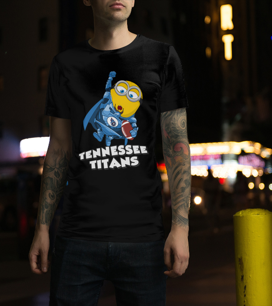 Tennessee Titans Minion Football Fan Burst T-Shirt