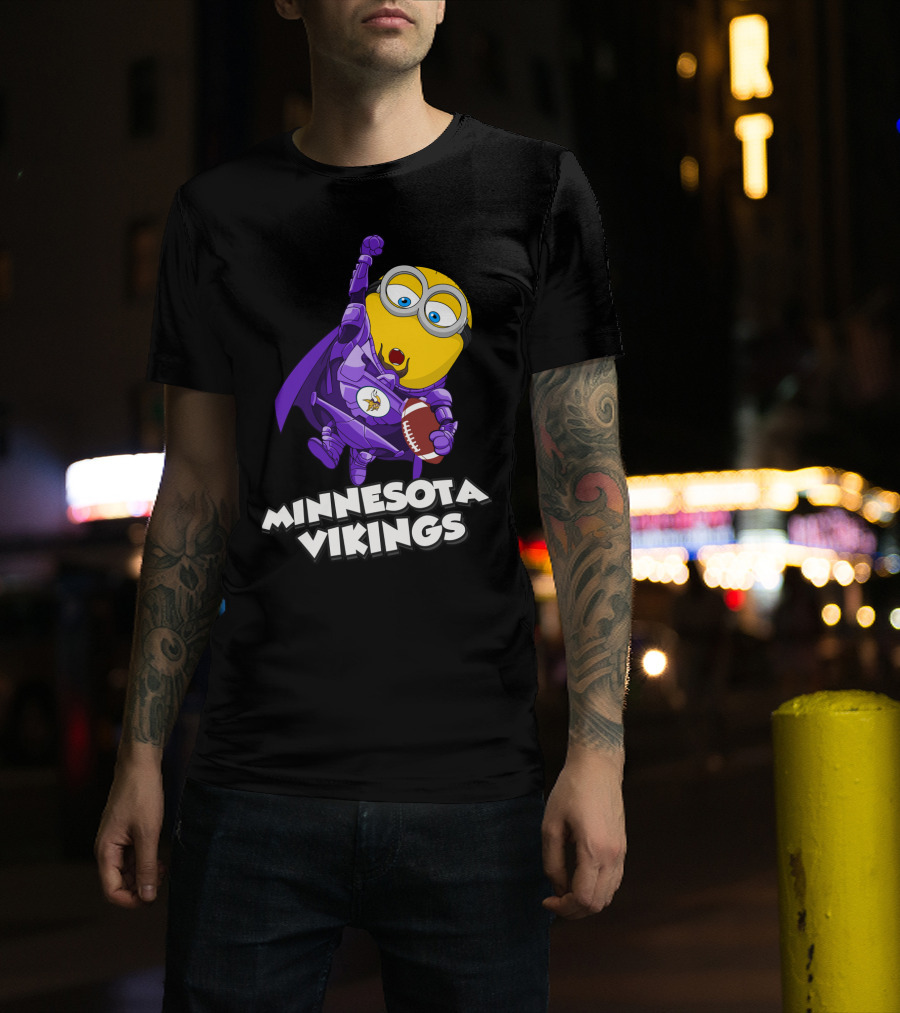 Minnesota Vikings Minion Crossover T-Shirt