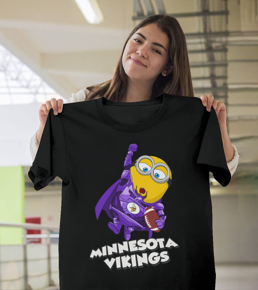 Minnesota Vikings Minion Crossover T-Shirt