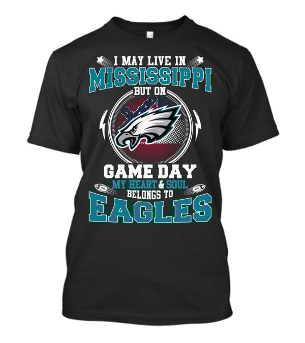 Mississippi Game Day My Heart & Soul Belongs To Eagles T-Shirt