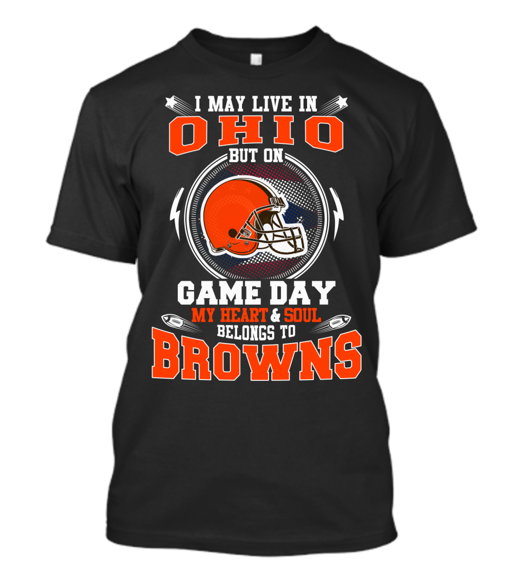 Ohio Game Day My Heart & Soul Belongs To Browns T-Shirt