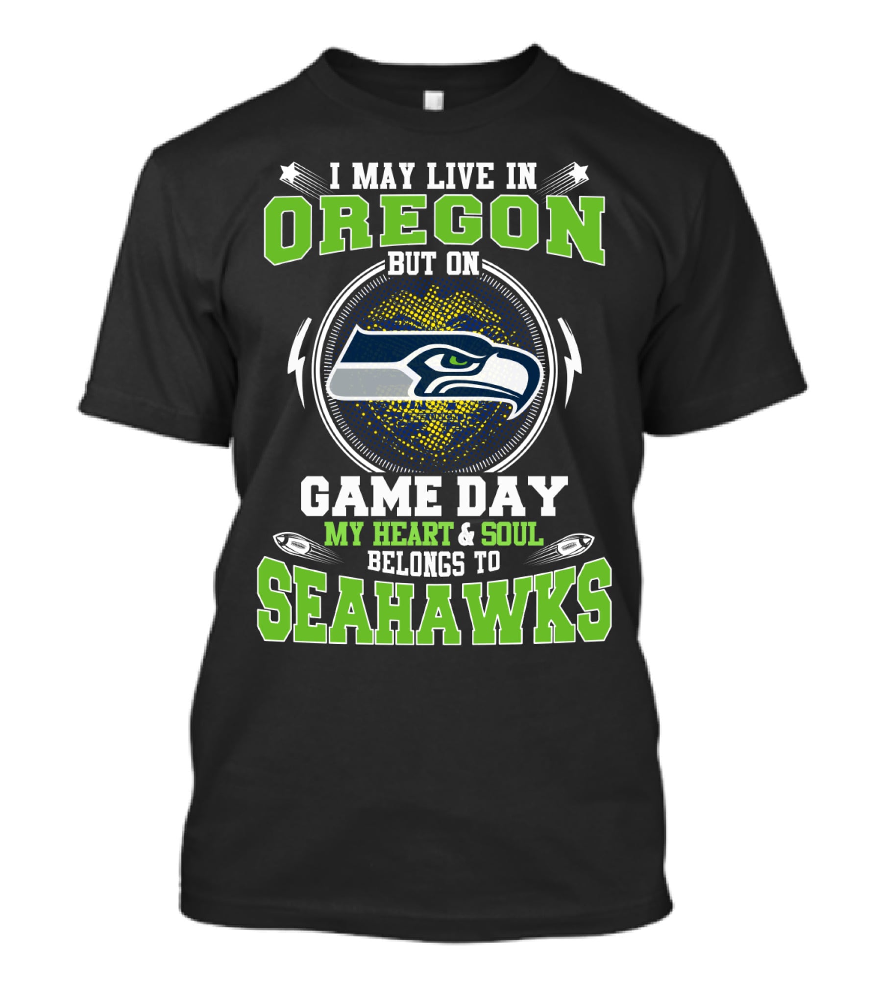 Oregon Game Day My Heart And Soul Belongs To Seahawks T-Shirt