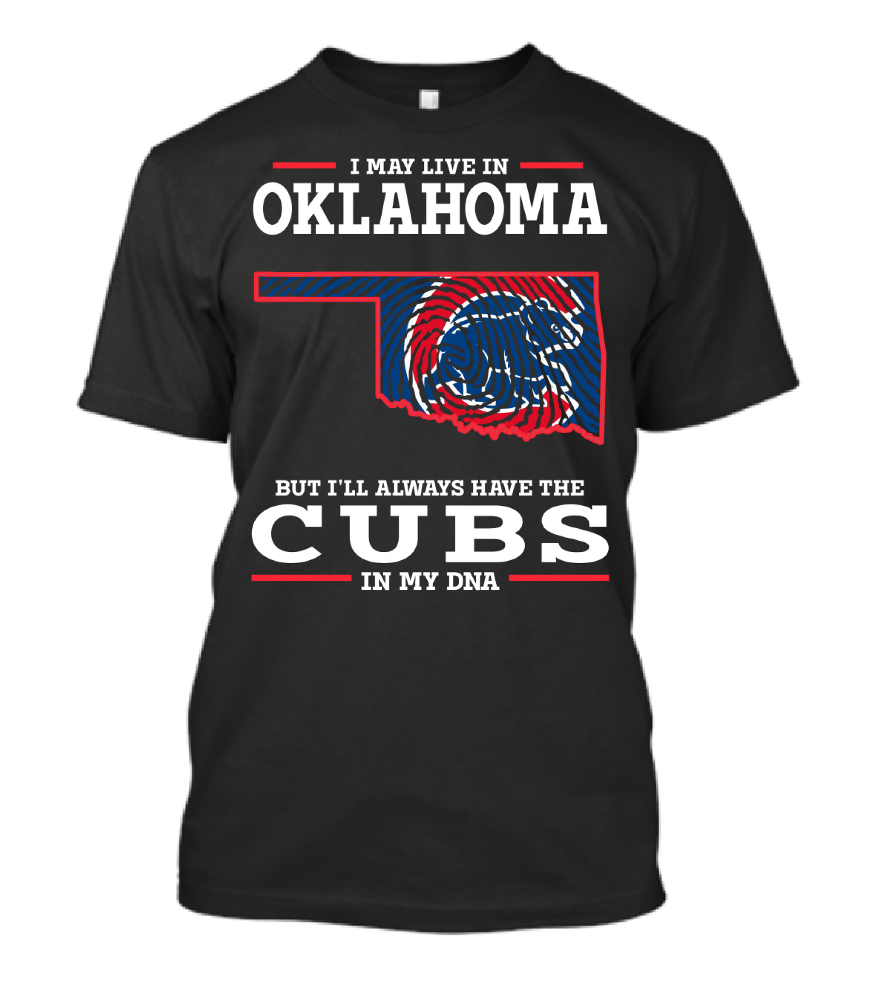 Oklahoma Roots With Cubs Pride In My Dna T-Shirt