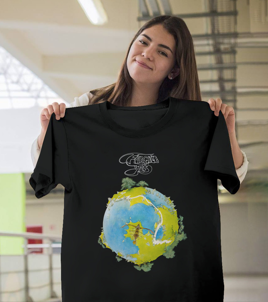Fragile Yes Planet Cover T-Shirt