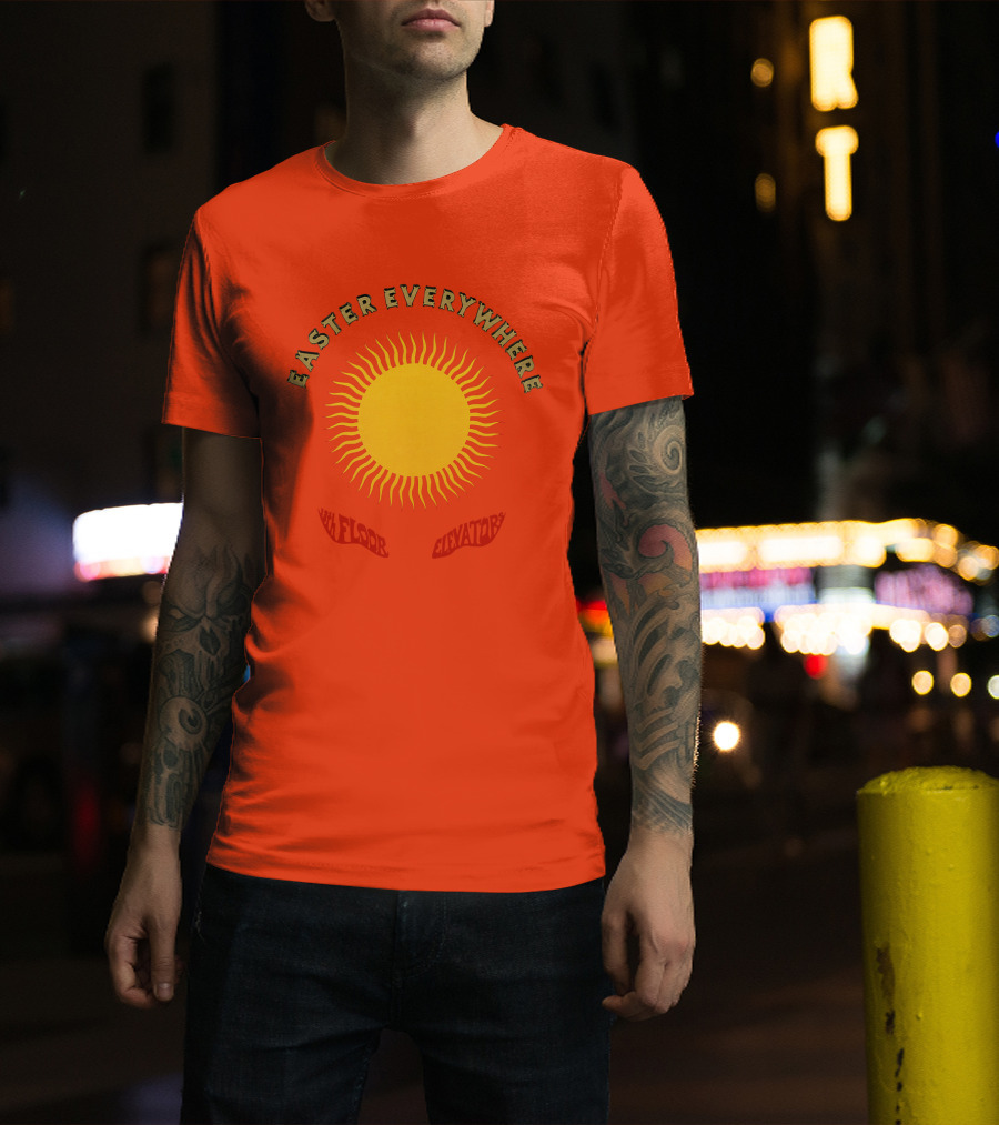 Easter Everywhere 13th Floor Elevators Sunburst Iconic Psychedelic Motif T-Shirt