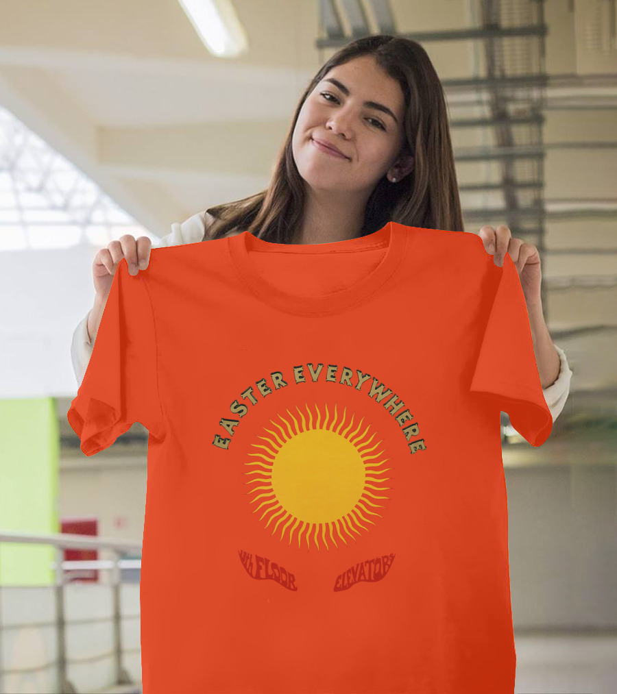 Easter Everywhere 13th Floor Elevators Sunburst Iconic Psychedelic Motif T-Shirt
