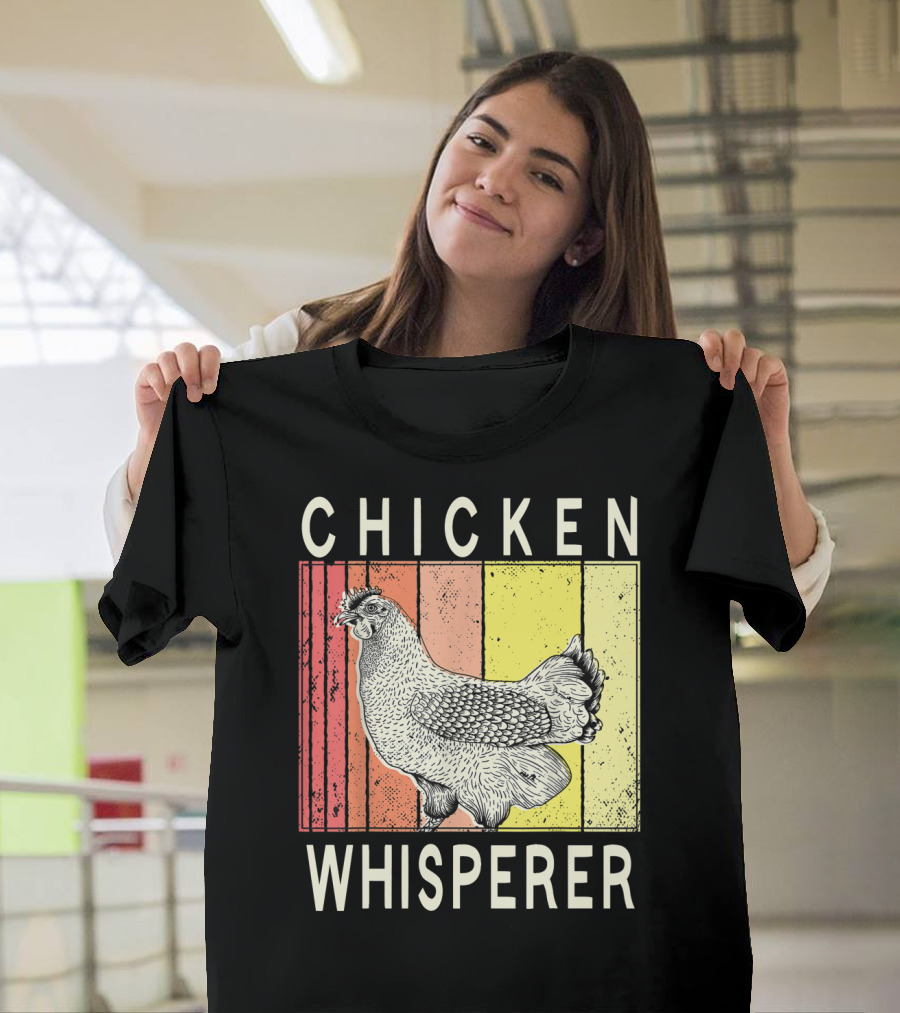 Chicken Whisperer Vintage Illustration for Chicken Farmer Enthusiasts T-Shirt