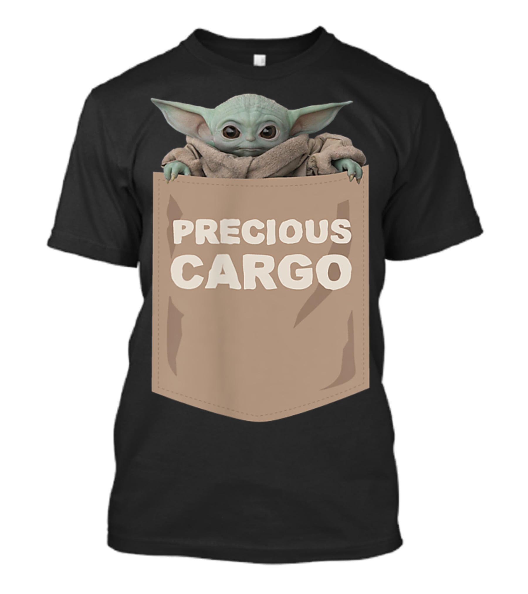 The Child Precious Cargo Pocket Yoda Mandalorian Star Wars Merchandise T-Shirt