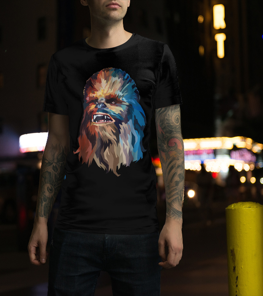 Chewbacca Multicolor Geometric T-Shirt