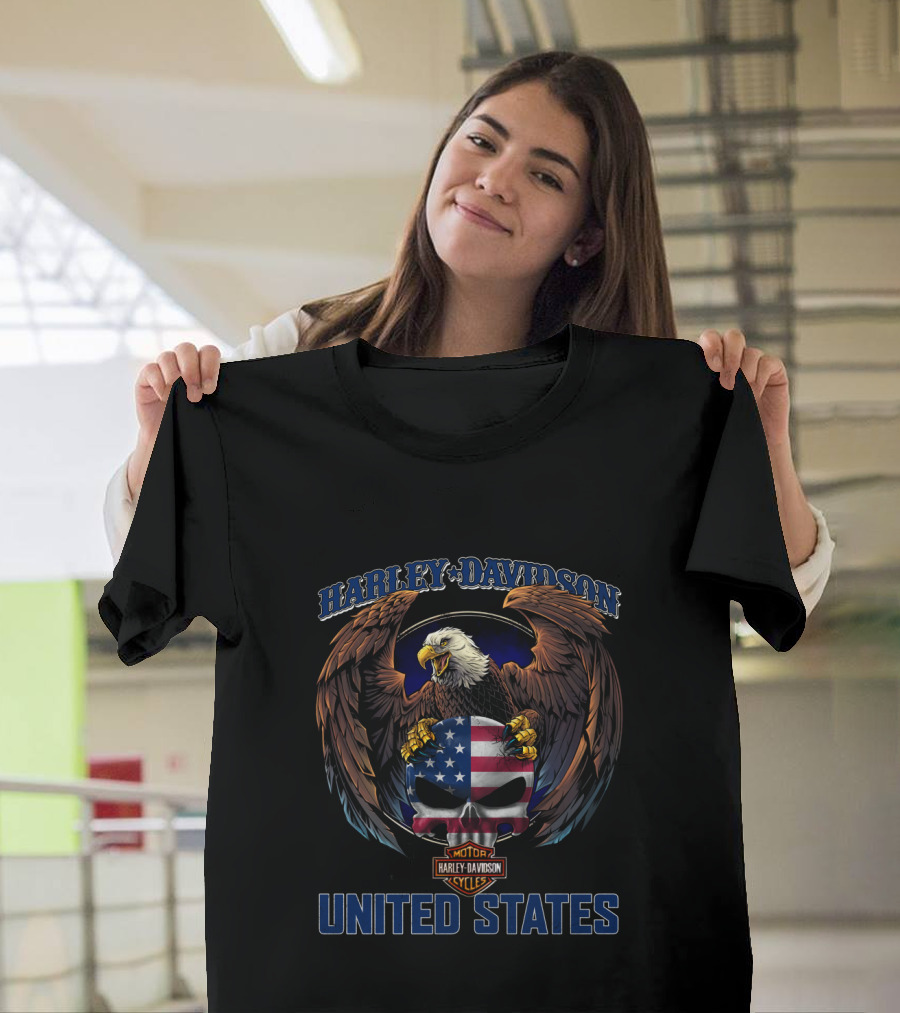 Harley Davidson United States American Eagle T-Shirt