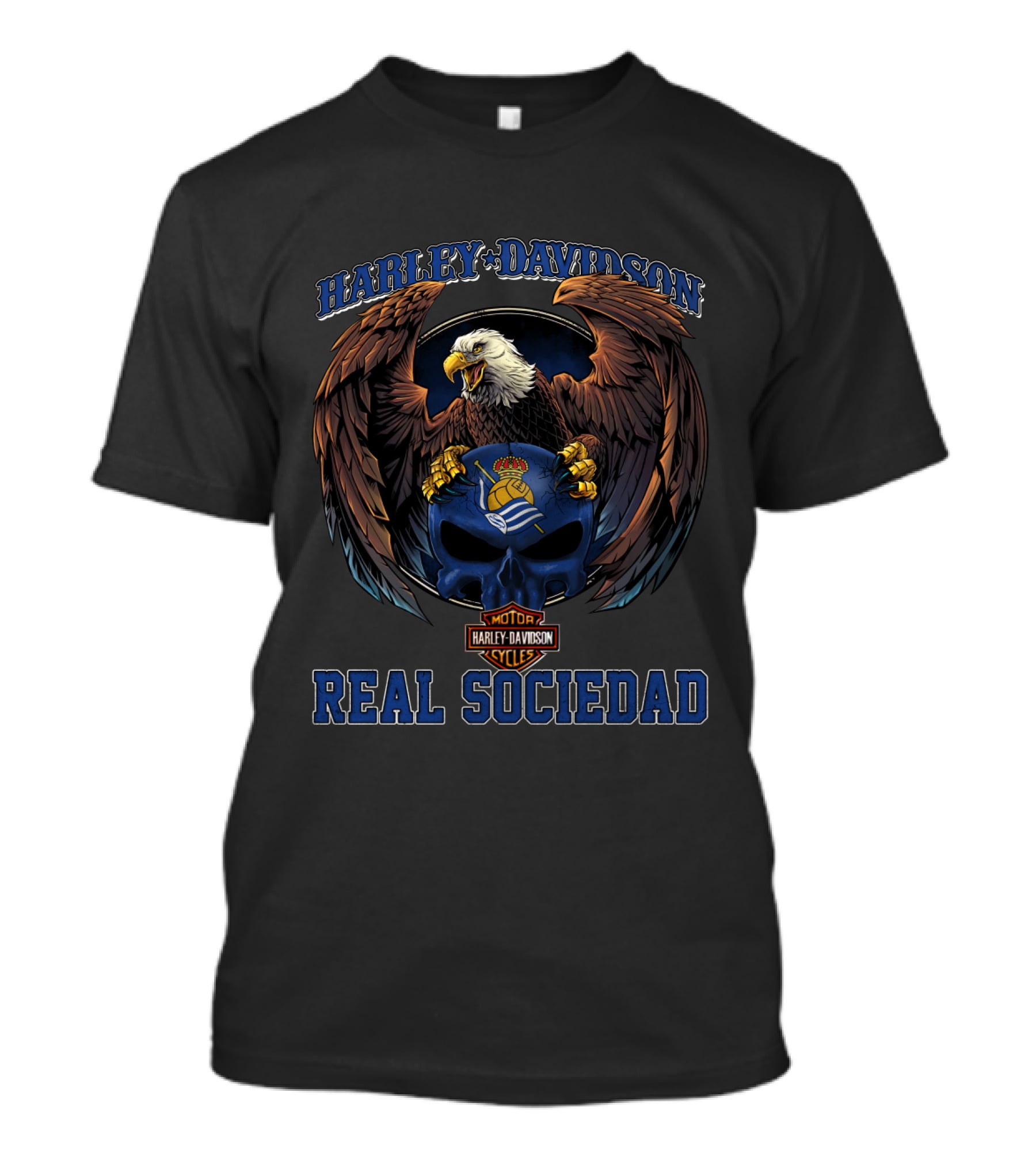 Harley Davidson Real Sociedad Motorcycles Eagle T-Shirt