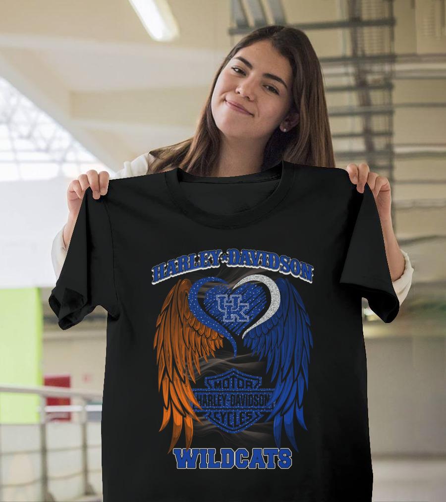 Harley Davidson Kentucky Wildcats Motor Cycles T-Shirt