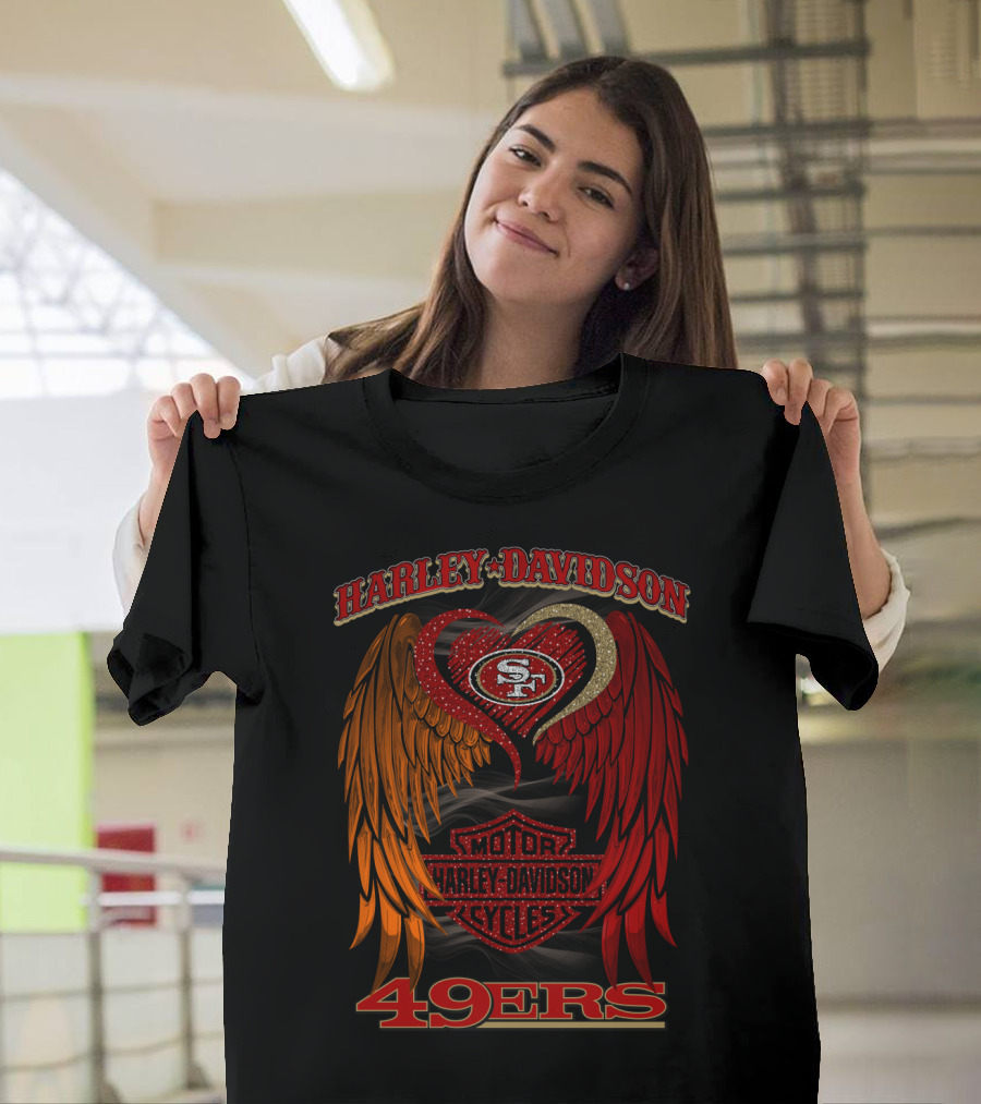 Harley Davidson Motor Cycles San Francisco 49ers T-Shirt