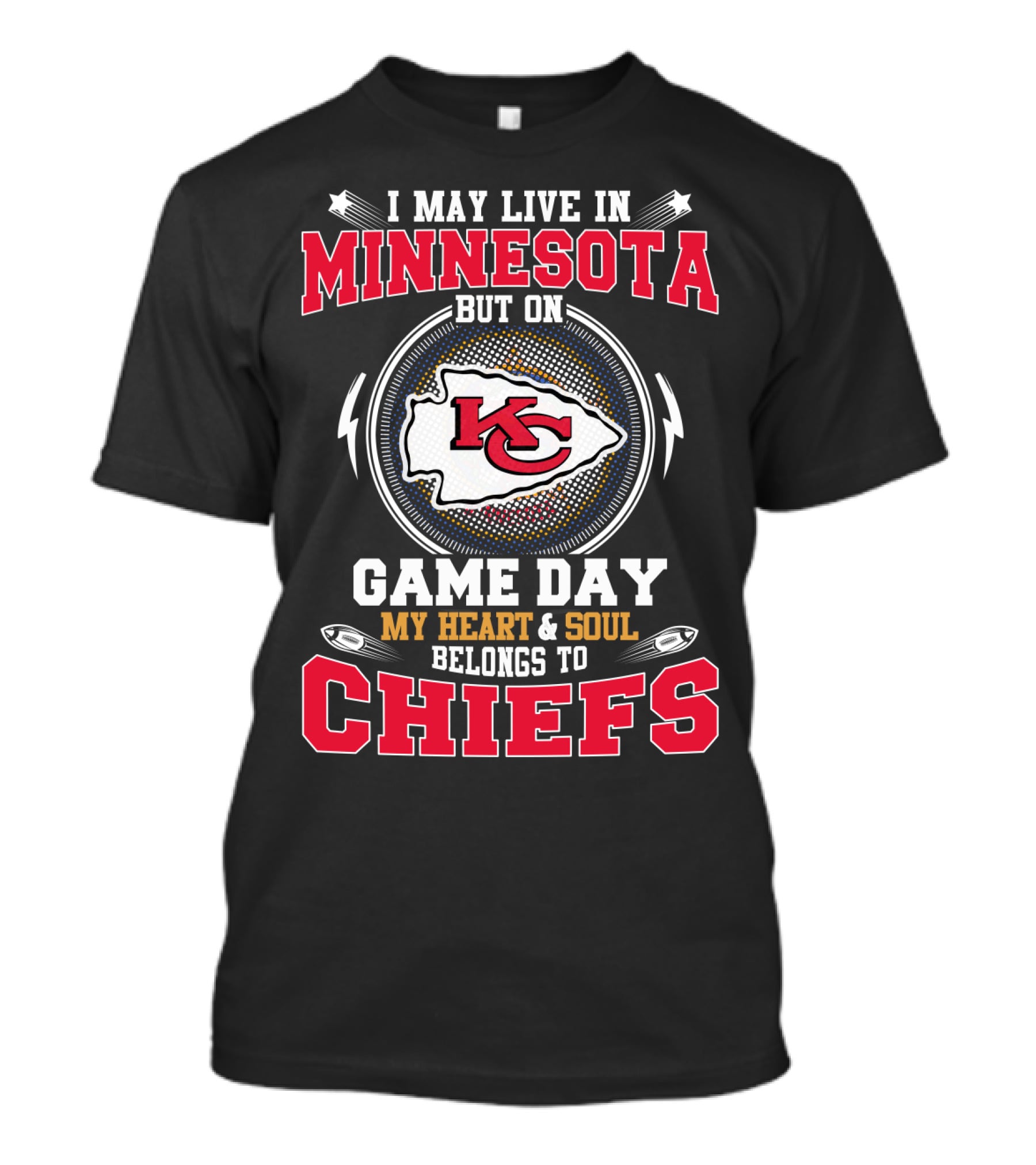 Minnesota Game Day My Heart And Soul Belongs To Chiefs T-Shirt