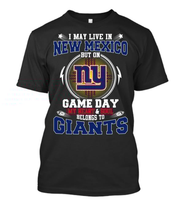 New Mexico Game Day Heart Soul Giants NY T-Shirt