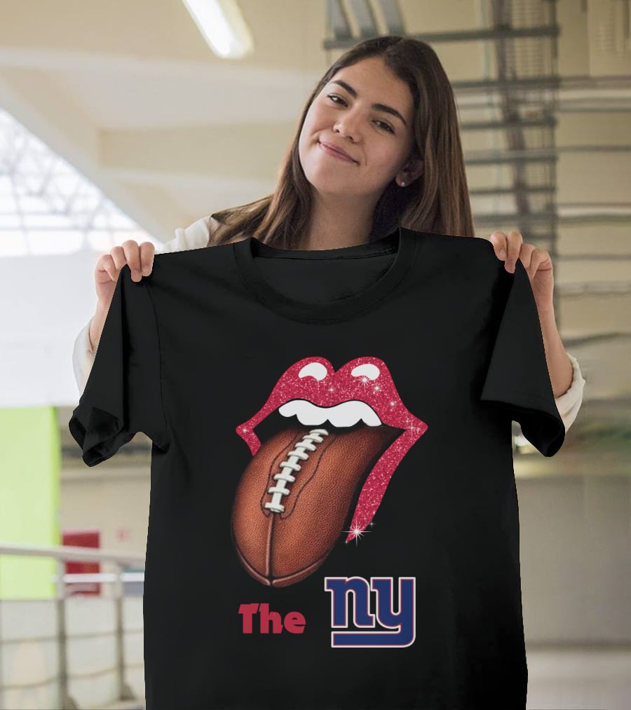 The NY SMILE GIANTS Football Tongue T-Shirt
