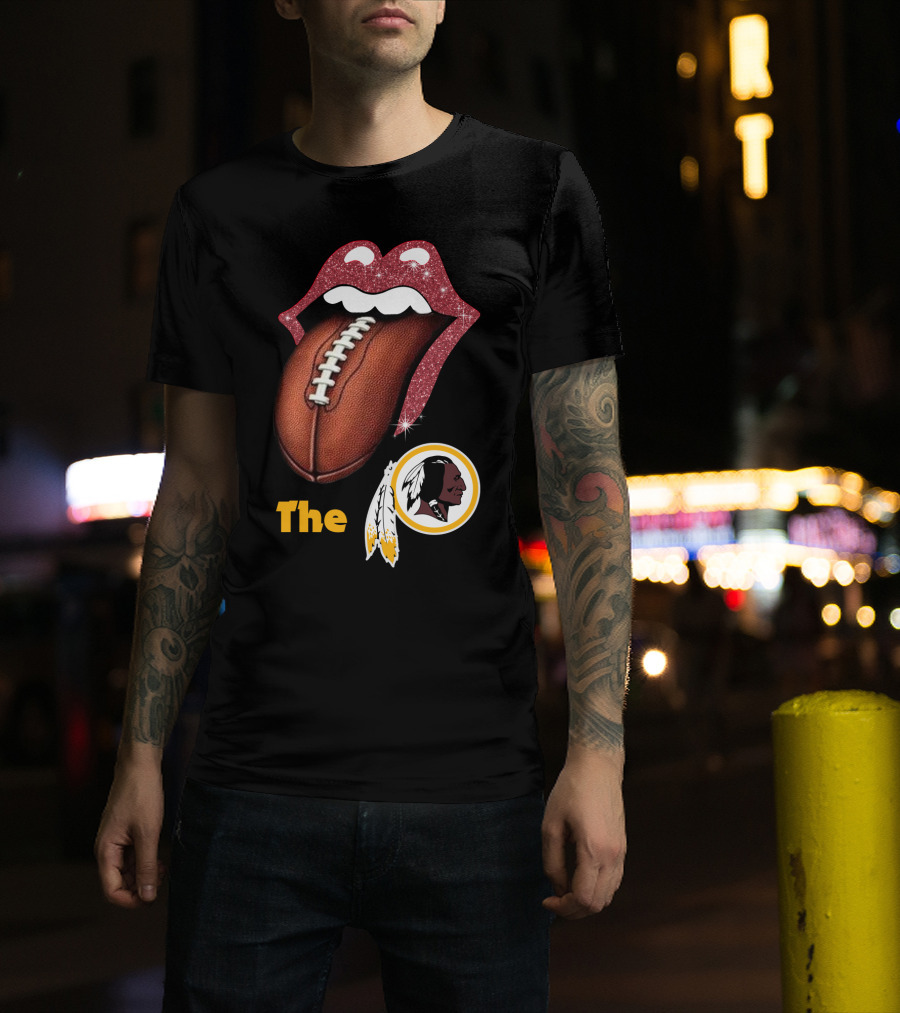 The Redskins Lips Football T-Shirt