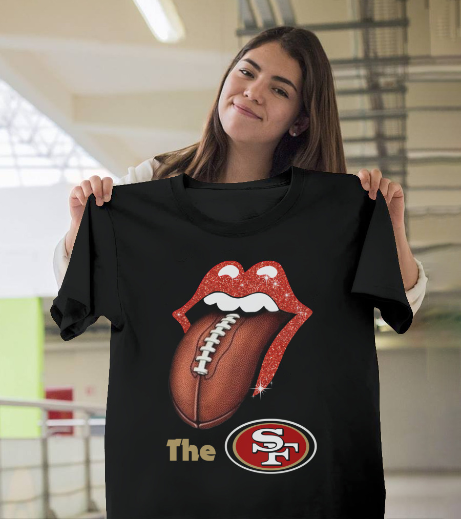 The Rolling 49ers Football Tongue T-Shirt