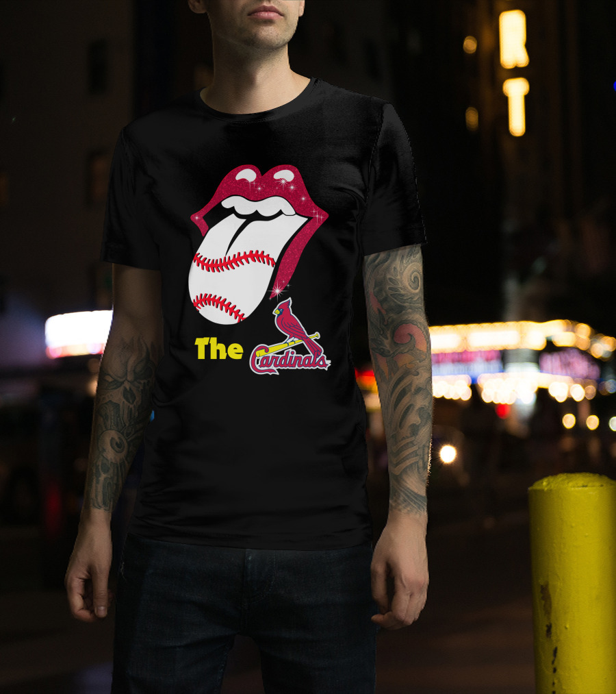 The Cardinals Baseball Tongue Lips T-Shirt