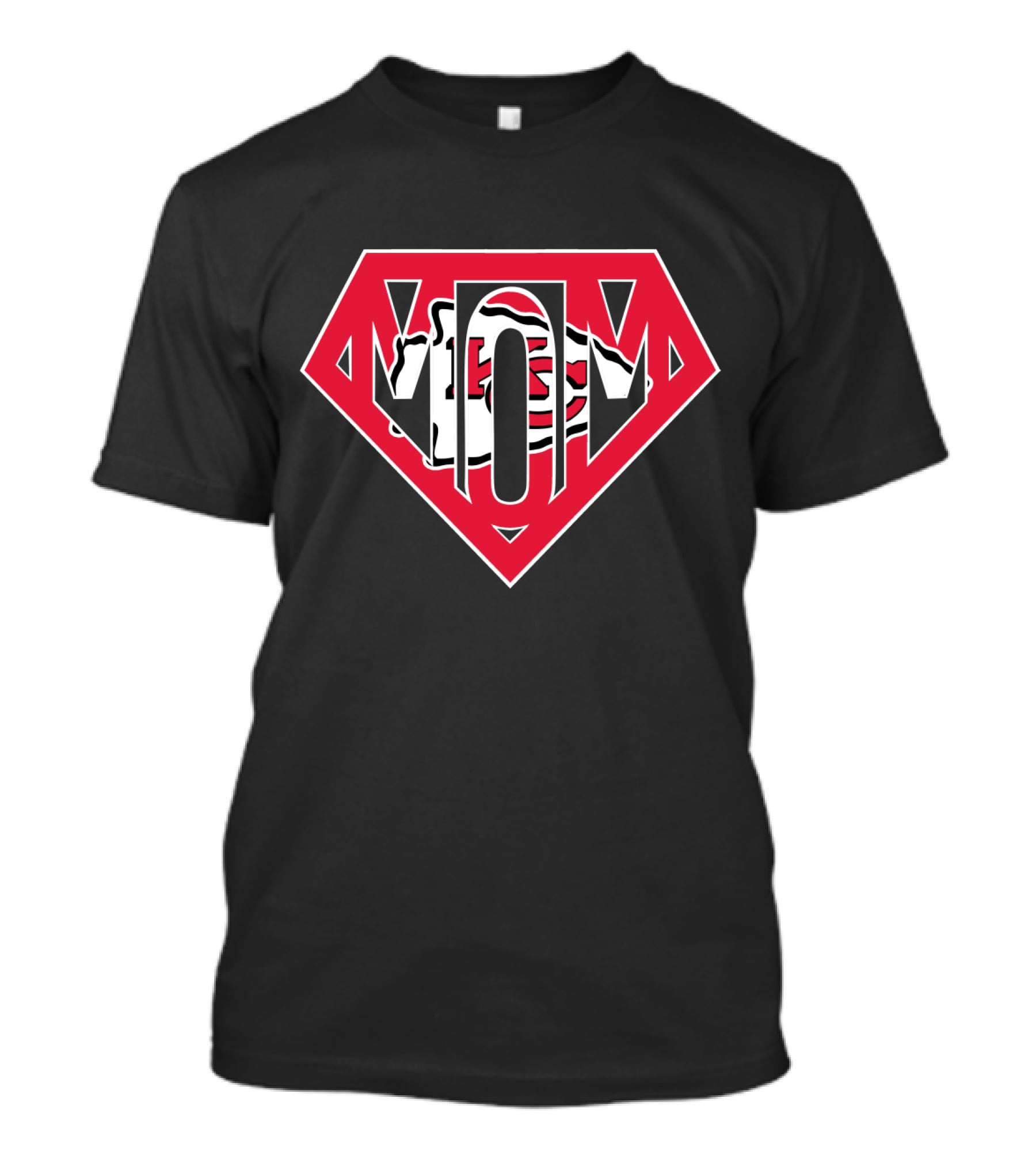 Super Mom Kansas City Chiefs Logo Inspired T-Shirt