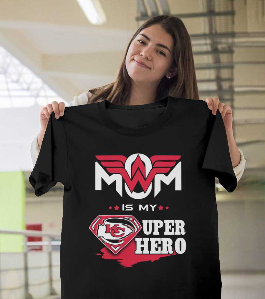Mom Is My Kc Chiefs Super Hero T-Shirt