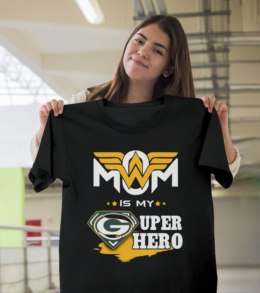 Mom Is My Packers Super Hero T-Shirt