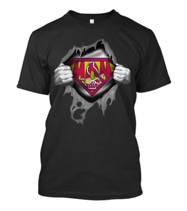 Super Mom Stl Cardinals Logo Heroic T-Shirt