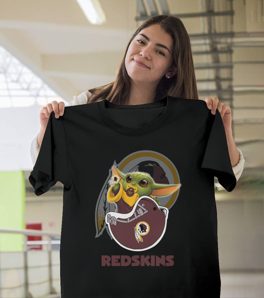 Redskins Yodast Baby Character With Team T-Shirt