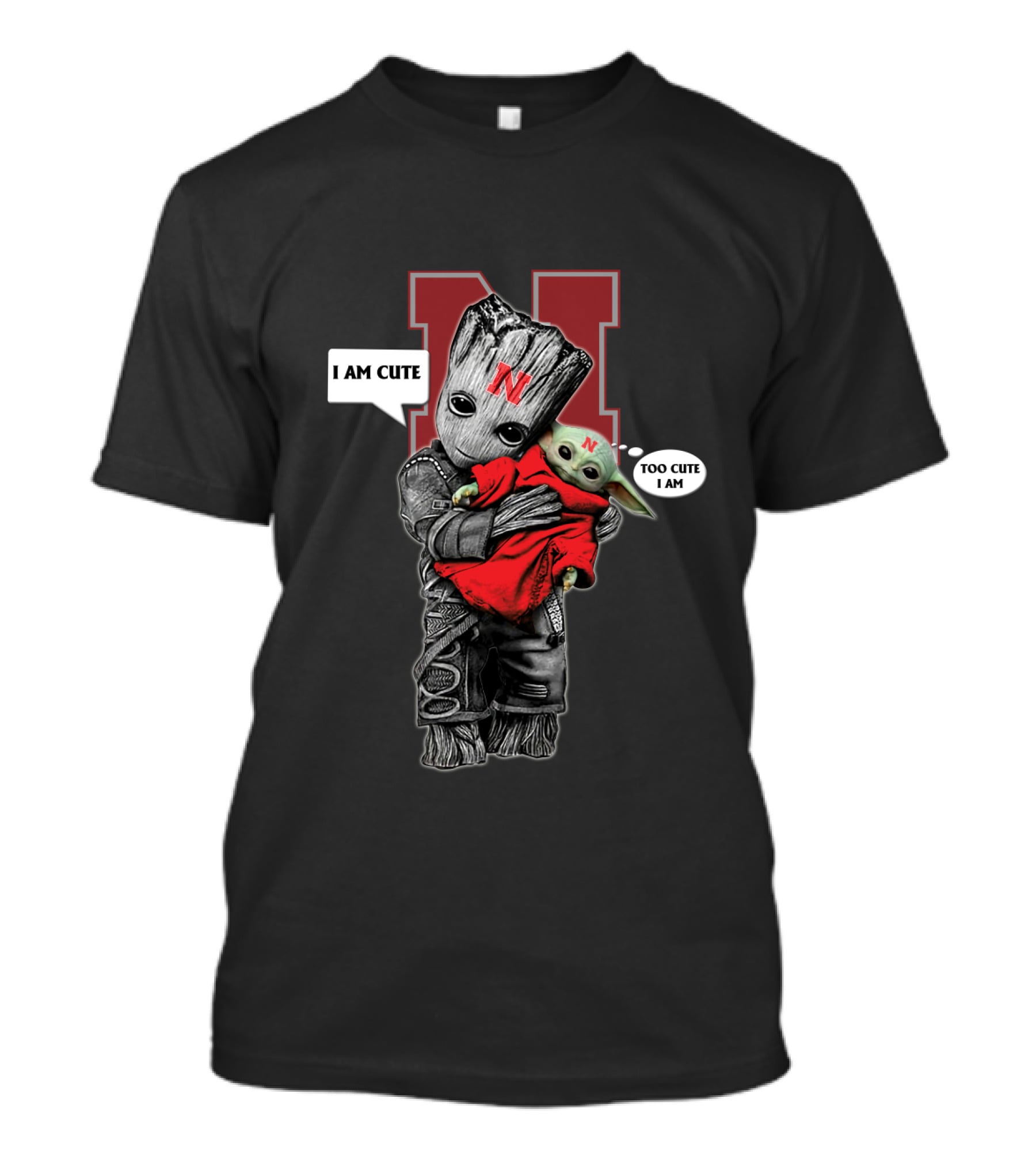 NC 010 NCAA YodaST I Am Cute Too Cute I Am N T-Shirt