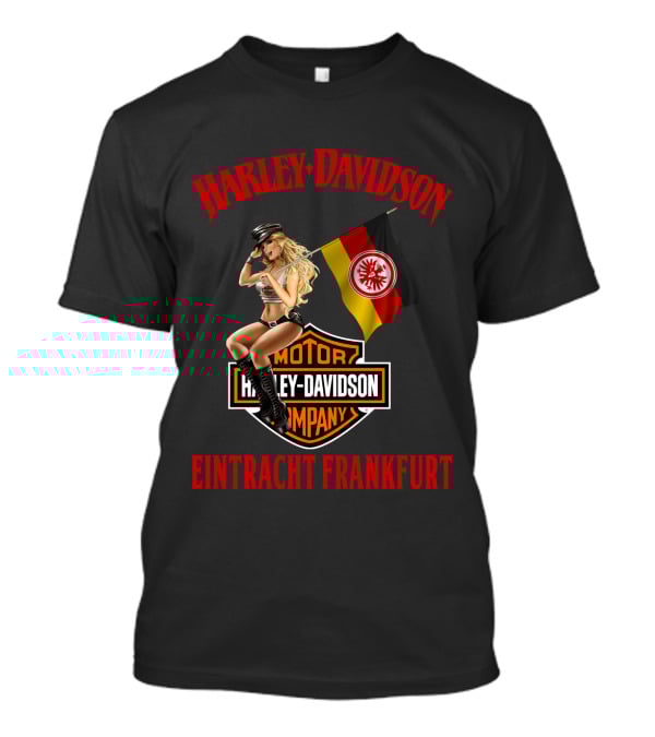 Harley Davidson Eintracht Frankfurt Motor Company Flag Woman T-Shirt