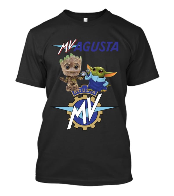 Mv Agusta Groot Yoda Characters T-Shirt