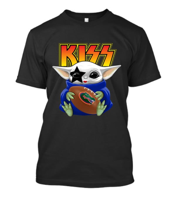 KISS Baby Yoda Paul Stanley Florida Gators Football T-Shirt