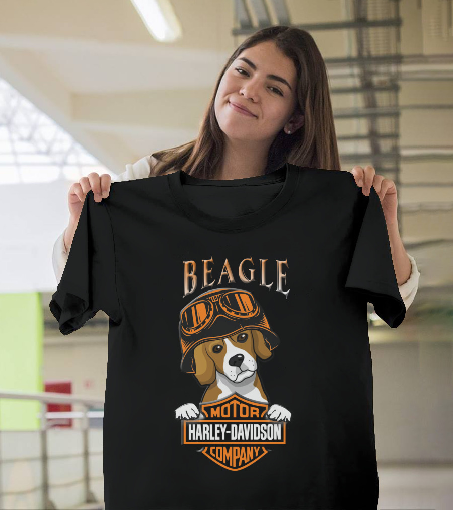 Beagle Harley Davidson Motor Company T-Shirt