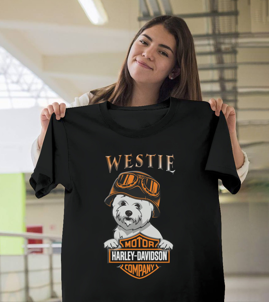 Westie Harley Davidson Motor Company T-Shirt