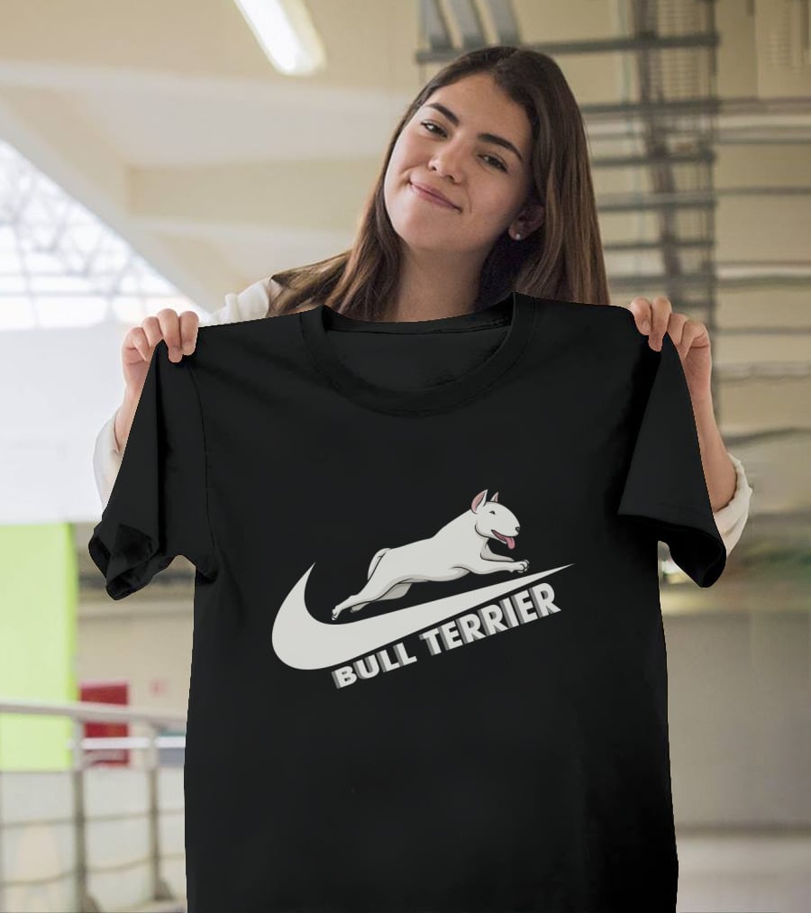 Bull Terrier Nike Swoosh Logo T-Shirt
