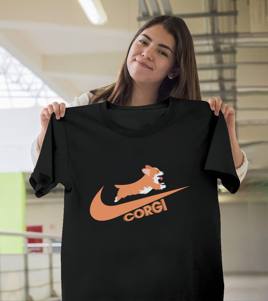 Corgi Nike Logo Paw Power T-Shirt