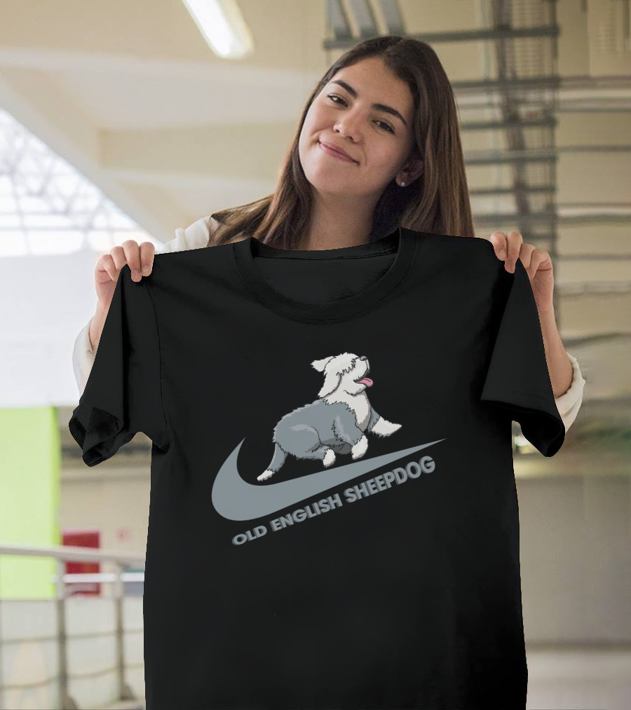Old English Sheepdog Nike Swoosh T-Shirt