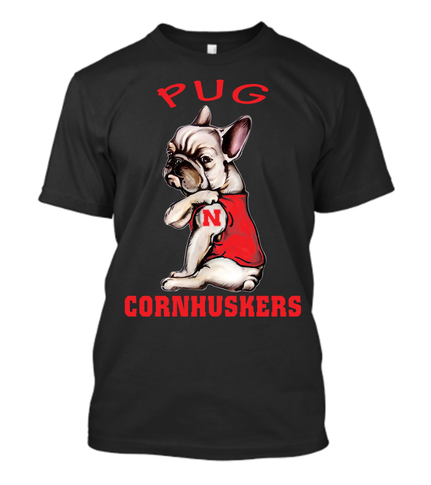Pug Cornhuskers N T-Shirt